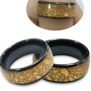 Elegant Programmable Ceramic NFC Smart Rings for Smartphones